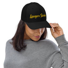 Load image into Gallery viewer, Lawyer Stories Script Trucker Cap
