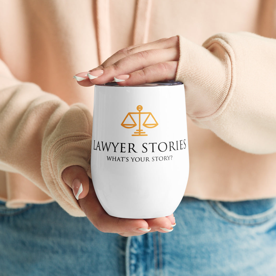 Lawyer Stories Wine tumbler
