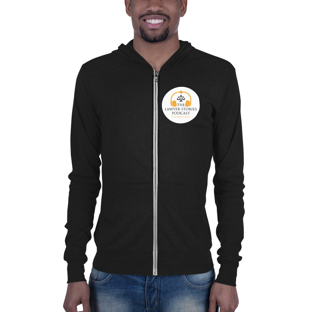 Lawyer Stories Podcast Unisex zip hoodie