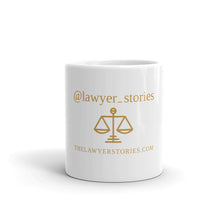 Load image into Gallery viewer, White glossy Lawyer Stories Mug
